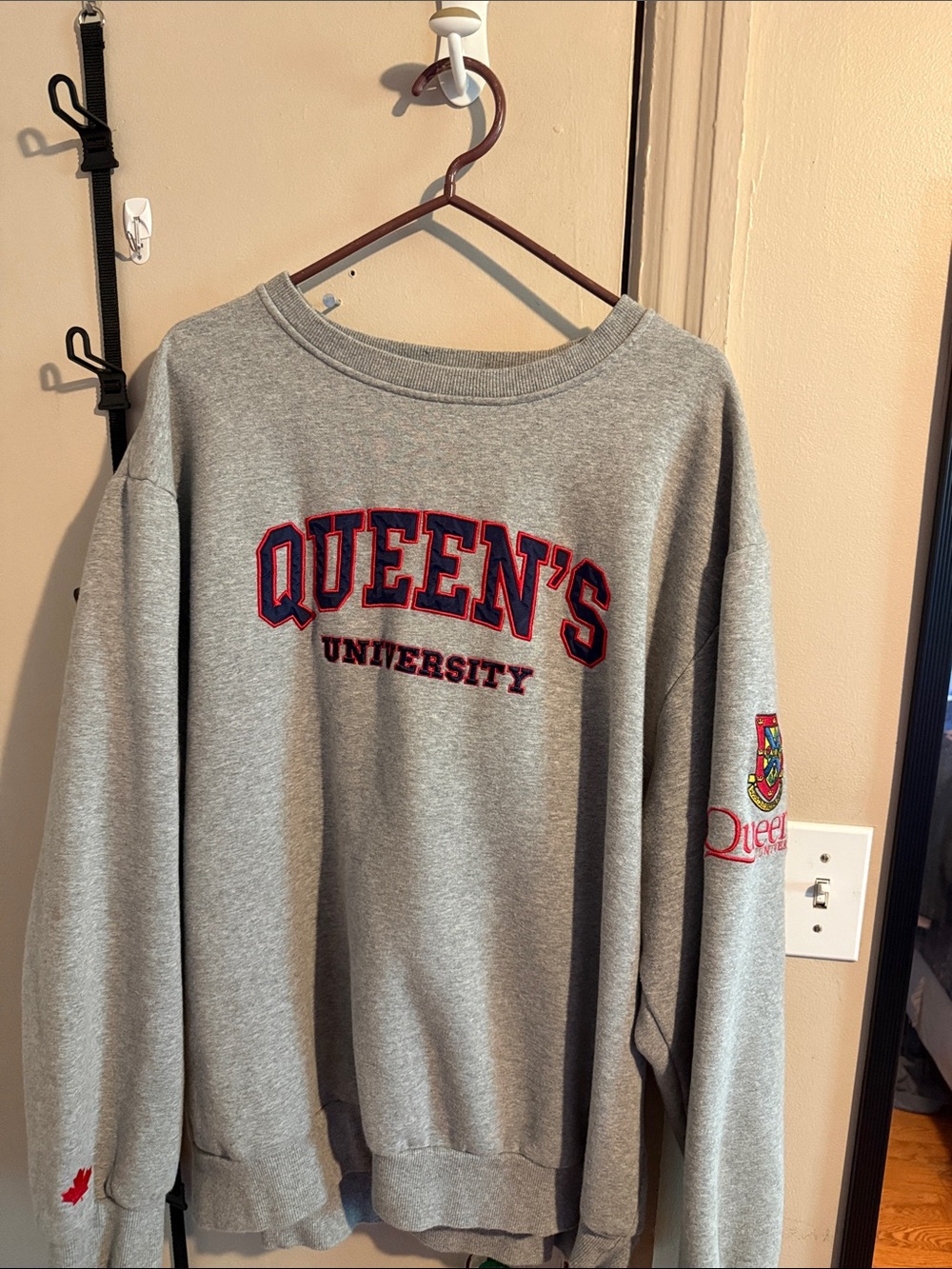 Queen's University Gray Crewneck Sweatshirt